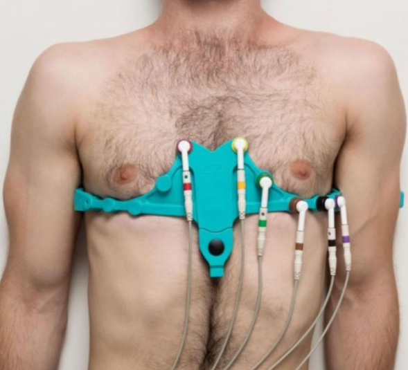 Ceinture thoracique ECG universelle Levmed 6 électrodes précordiales