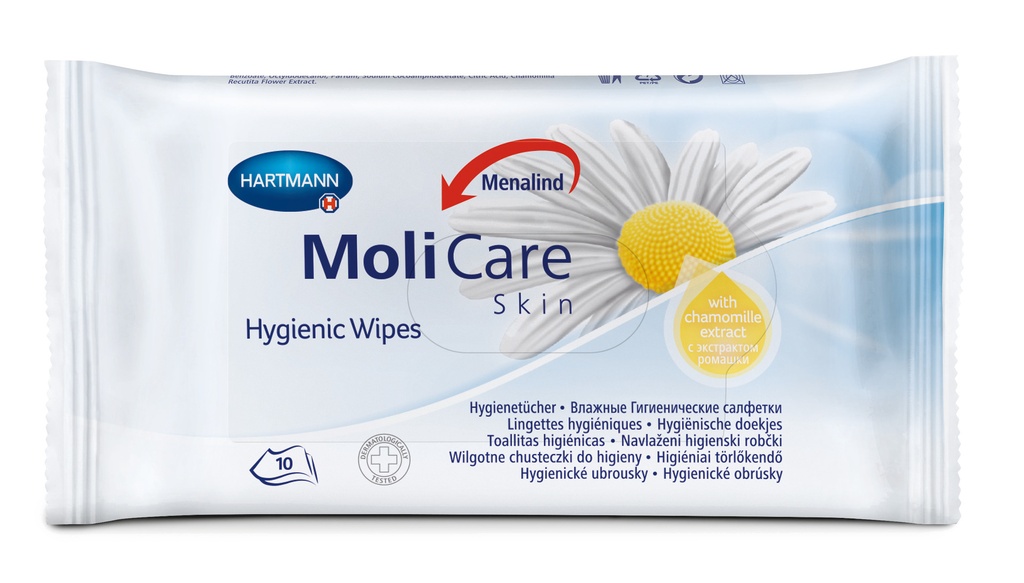 Lingettes hygiéniques MoliCare® Skin Clean / 10 unités