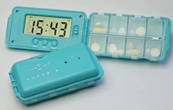 Boîte à médicaments Tabtime Super 8 avec écran LCD pour 8 jours