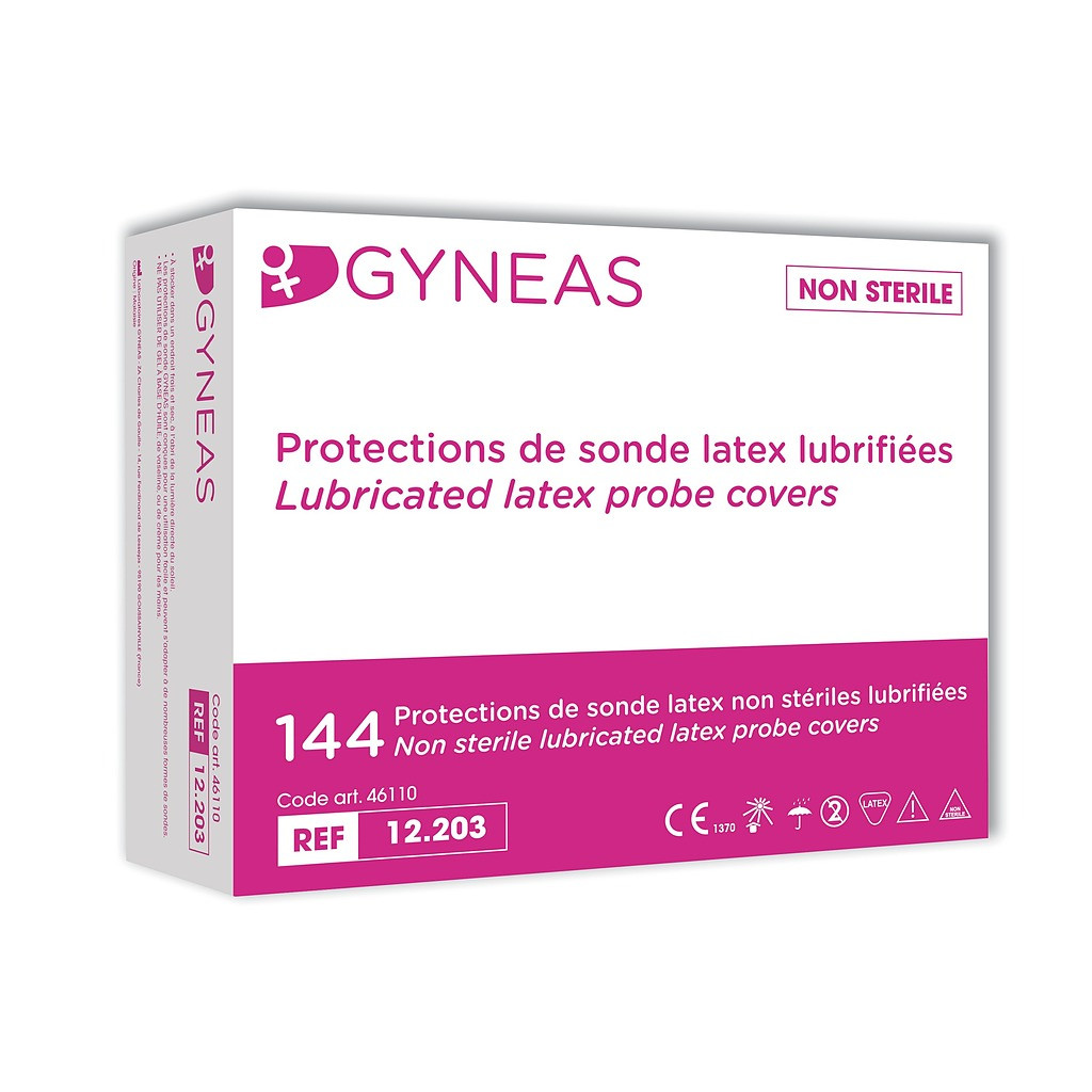 Protection de sonde Gyneas Ø 33 mm longueur 195 mm - latex /144 Unités