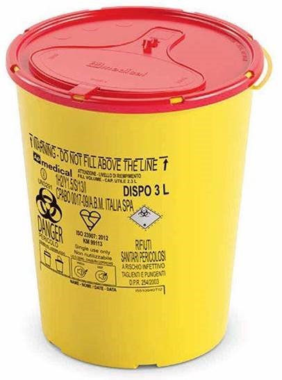 Collecteur à aiguilles DISPO LINE 3 litres