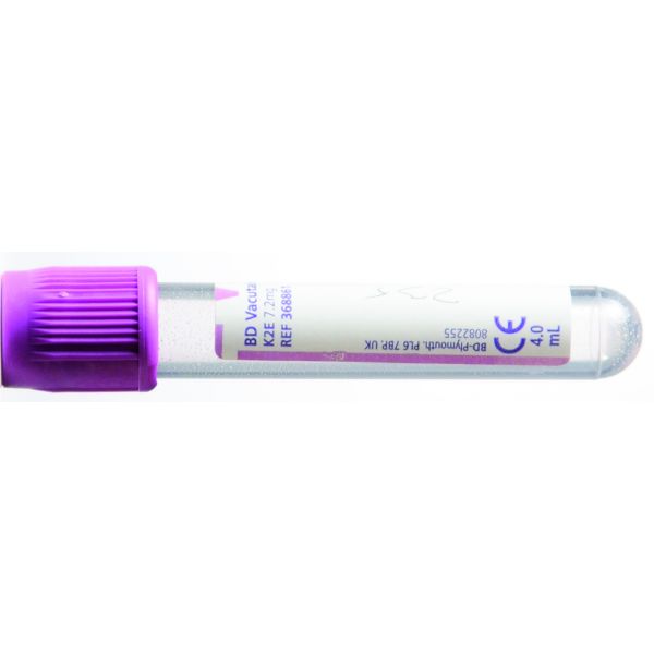 Tube de prélèvement sanguin Lavande - 4 ml /100 Unités