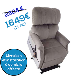 [ME1202] Fauteuil releveur Confort Plus Twilight - Fonction Zen (Taupe)