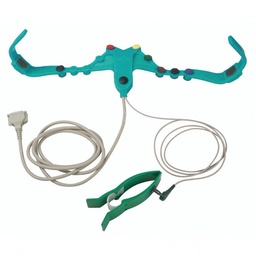 [LEVMED-A-11061/H-EN] Ceinture thoracique ECG Levmed + câble connecteur type D à avec vis
