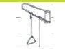 Potence murale pivotante Linido (Perroquet) - blanc