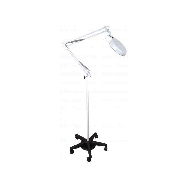 Lampe loupe - Pied sur roulettes - Grossissement x 2,5