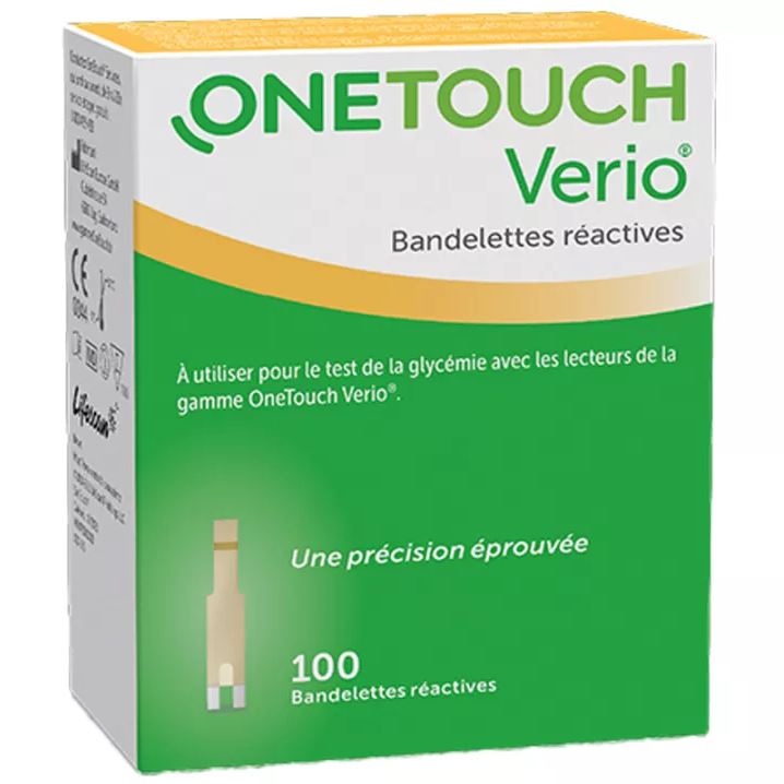 Tigette OneTouch Verio /100 Unités (2x50pcs)