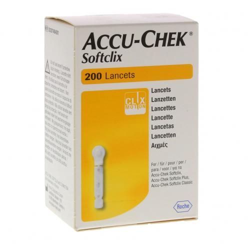 Lancettes accu-chek softclix /200 pces