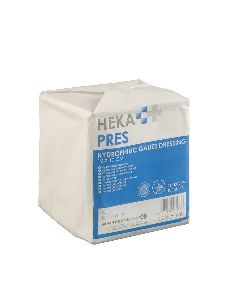 HEKAPRES Compresses gaze hydrophile - non stérile