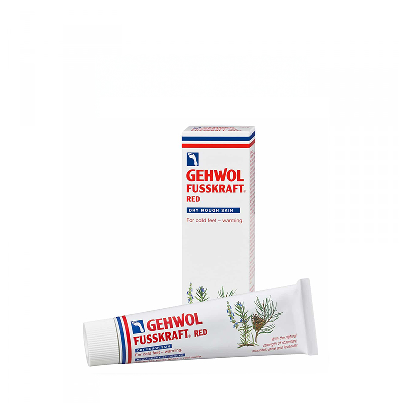 Crème Gehwol Fusskraft Rouge - Pieds froids, peau sèche