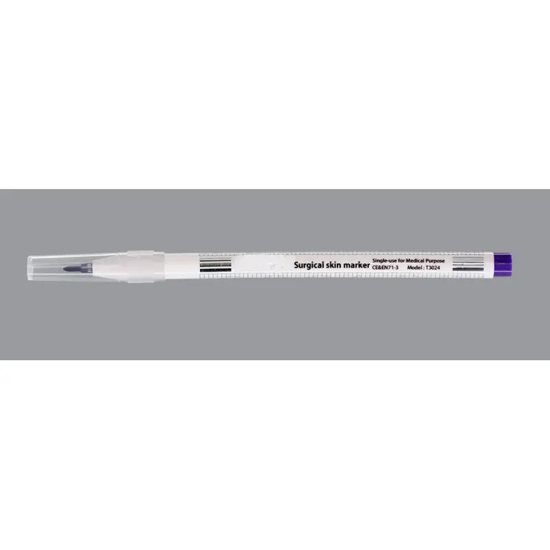 Marqueur cutané chirurgical - Violet (avec réglette) 