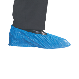 [EU161104] Couvre chaussures en CPE Bleu 14 x 35 cm / 10 Unités