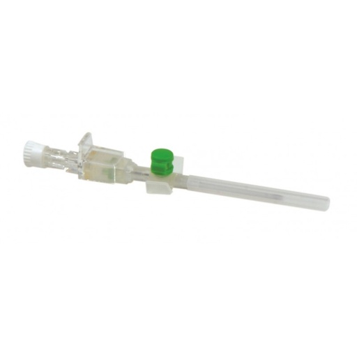 [EU3723122] Cathéter droit sécurisé avec ailette et site d'injection en polyuréthane DELTA SELFSAFE® 2 PUR / 22G - 0,90x25 mm