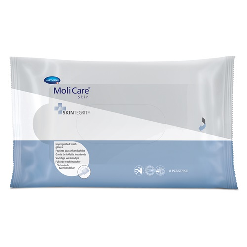[HA995056 - HA995074] Gants de toilette traitants MoliCare® Skin clean 8 p/s