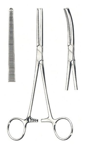 Pince hemostatique de kocher 1x2 dents
