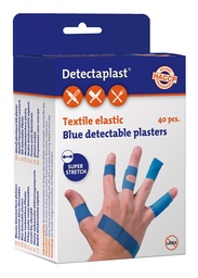 Pansements Detectaplast Elastic Bleu