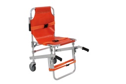[SBRAN14] Chaise portoir Evacuation/Transfert, 159 Kgs - 2 roues - Orange