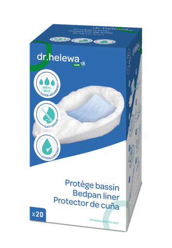 [B60020] Dr Helewa - Protège bassin hypoallergénique 600ML /20 Unités