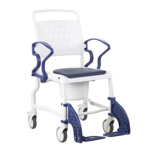 Rebotec chaise de douche et de toilette Bonn - 4 roues à frein -130 kg