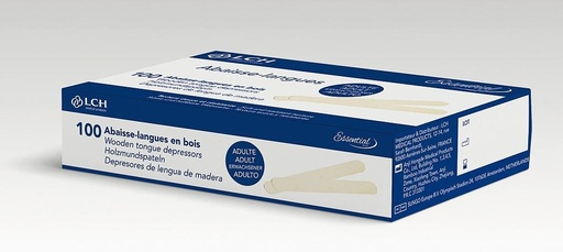[LCH - NOV70807 - D00133] Abaisse langue en bois non stérile /100 Unités